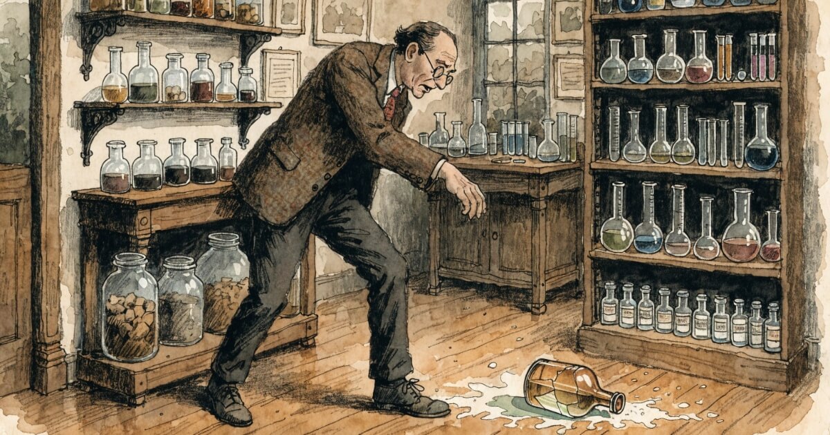 The Story of a Falling Glass Bottle and the Lesson of Discovering Opportunity.